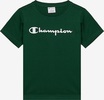 Champion T-Shirt in Grün: Vorderseite