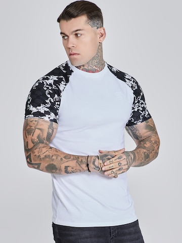 Maglietta 'Venetian' di SikSilk in bianco: frontale