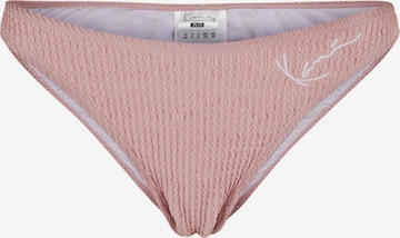 Bas de bikini Karl Kani en rose : devant