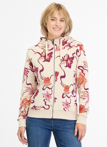 Ragwear Sweat jacket in Beige: front
