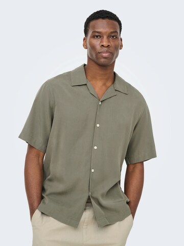 Only & Sons Regular fit Skjorta 'ONSPERU' i grå