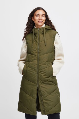 b.young Vest 'Bomina' in Green: front