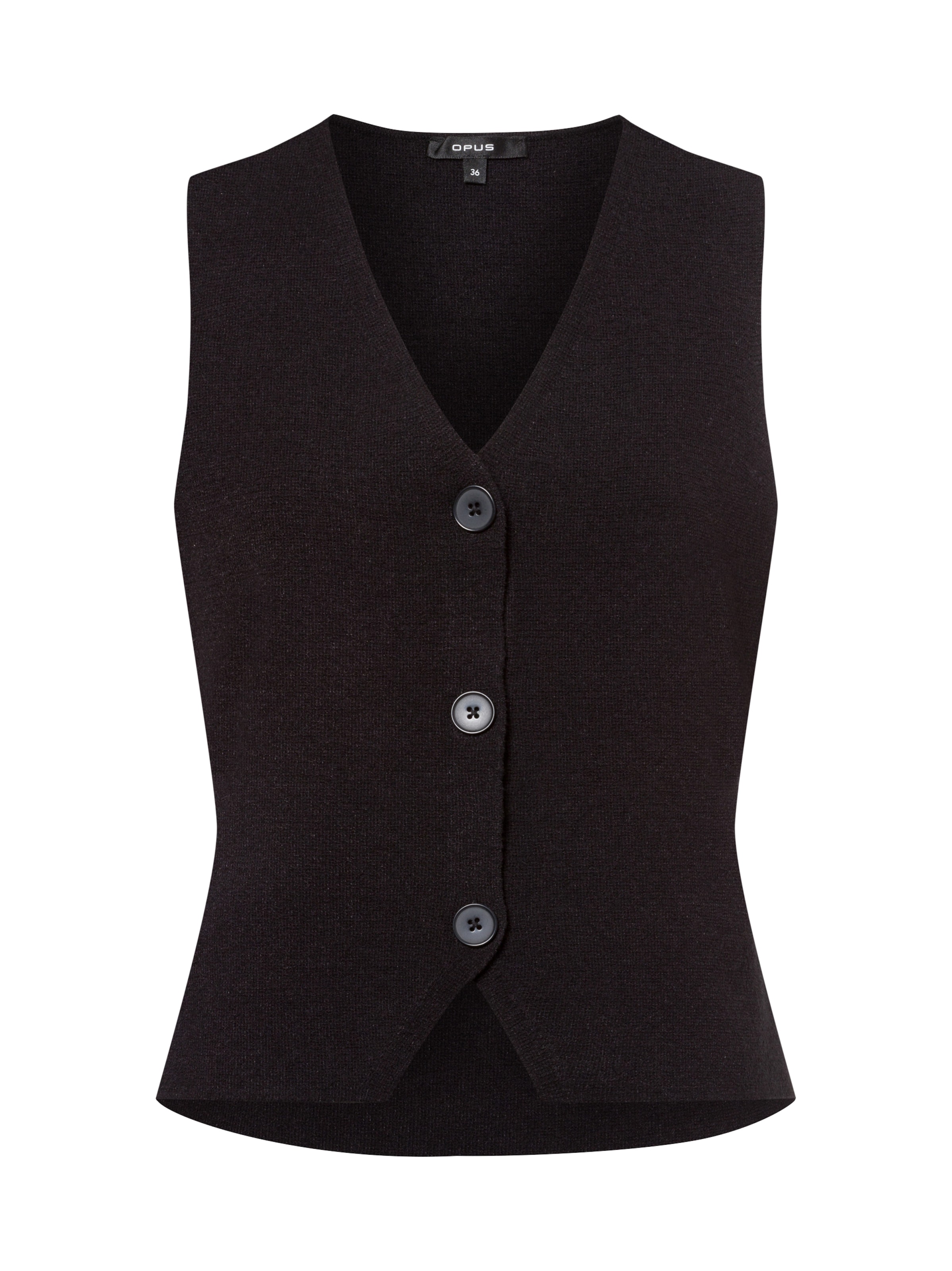 OPUS Vest 'Difora' in Black: front