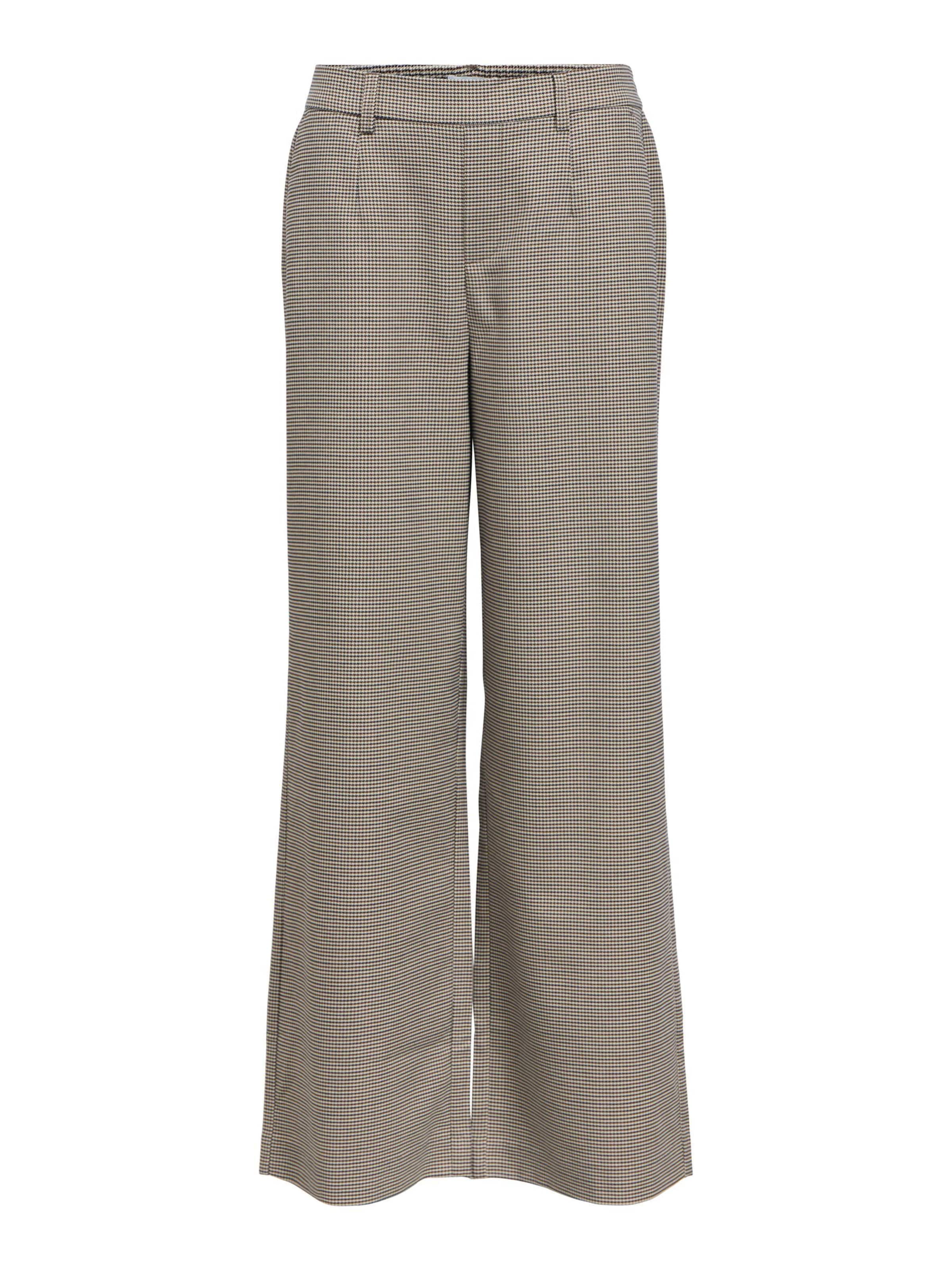 OBJECT Wide leg Broek 'OBJLisa' in Bruin: voorkant