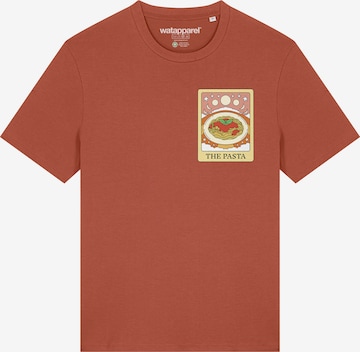 T-Shirt 'Tarot The Pasta' Watapparel en rouge : devant