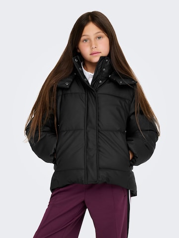ONLY GIRLS Winter jacket in Black: front