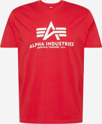 ALPHA INDUSTRIES Shirt in Red: front