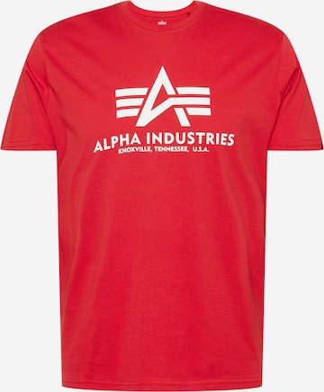 T-Shirt ALPHA INDUSTRIES en rouge : devant