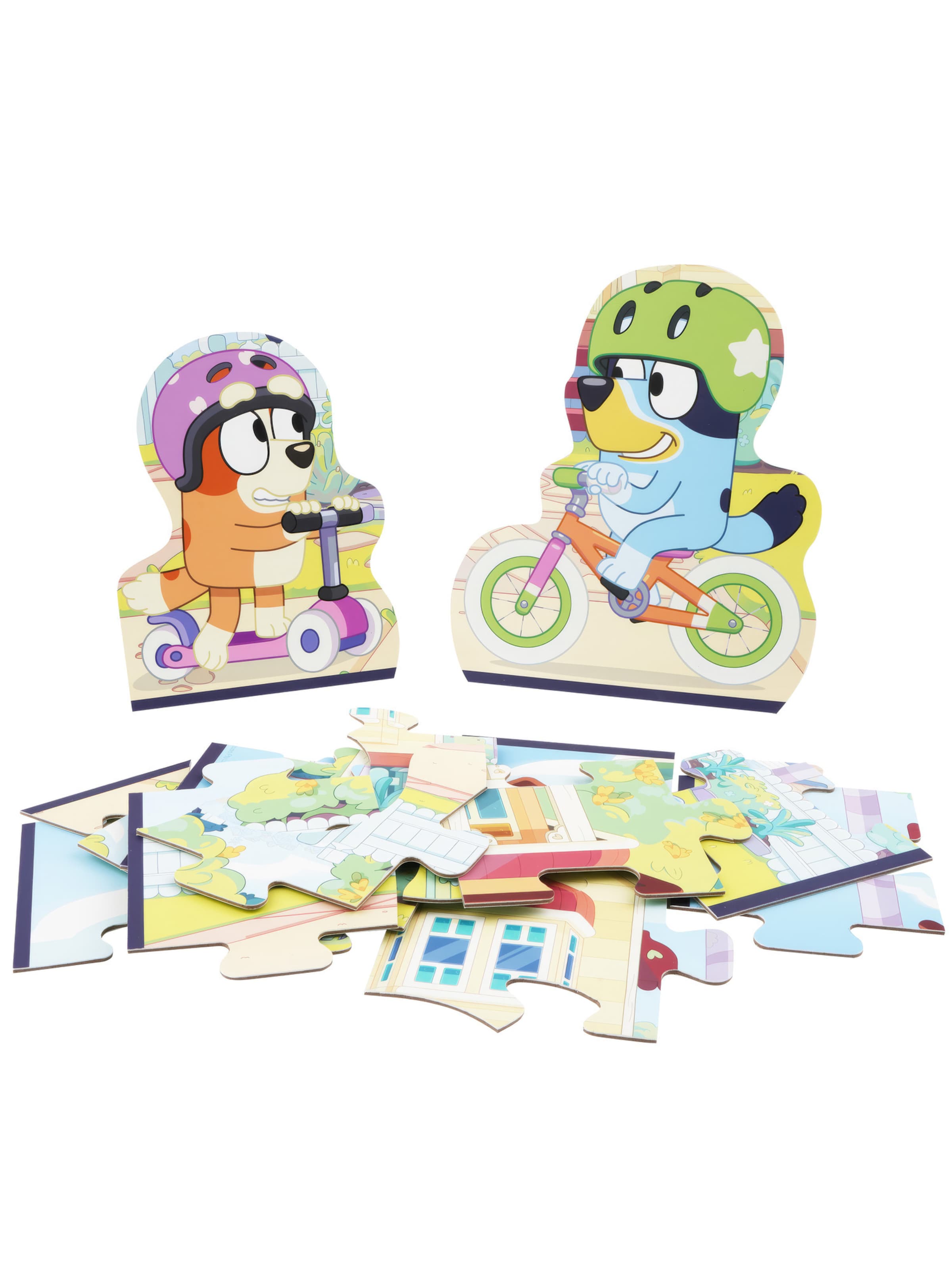 Bluey Puzzle in Blau: Vorderseite