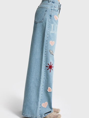 Regular Jean 'STRAIGHT MID RISE JEANS' IT'S BASIC en bleu