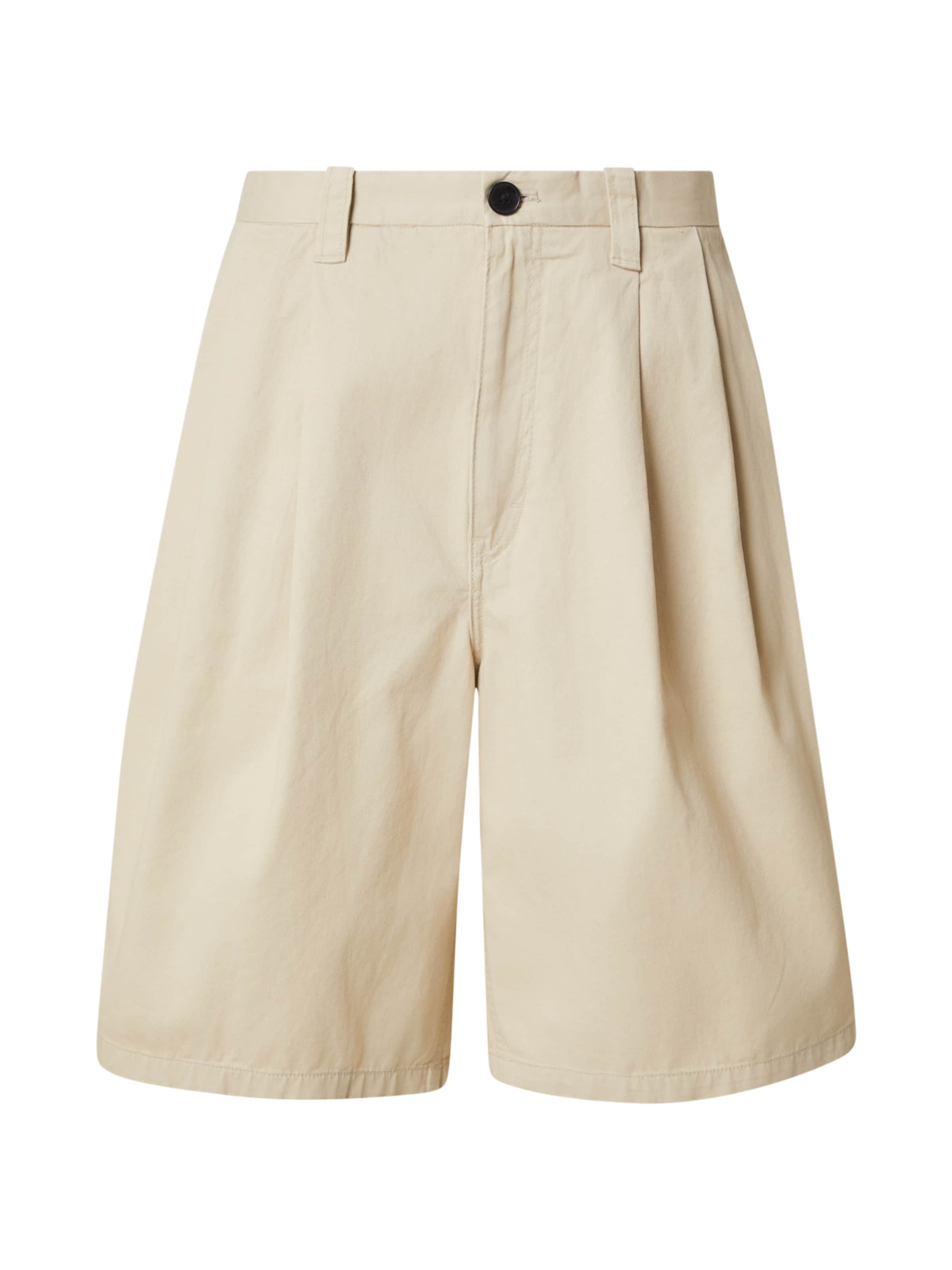 WEEKDAY Baggy Bandplooibroek 'Ruben' in Beige: voorkant