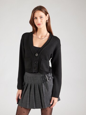 Miss Selfridge Knit cardigan in Black: front