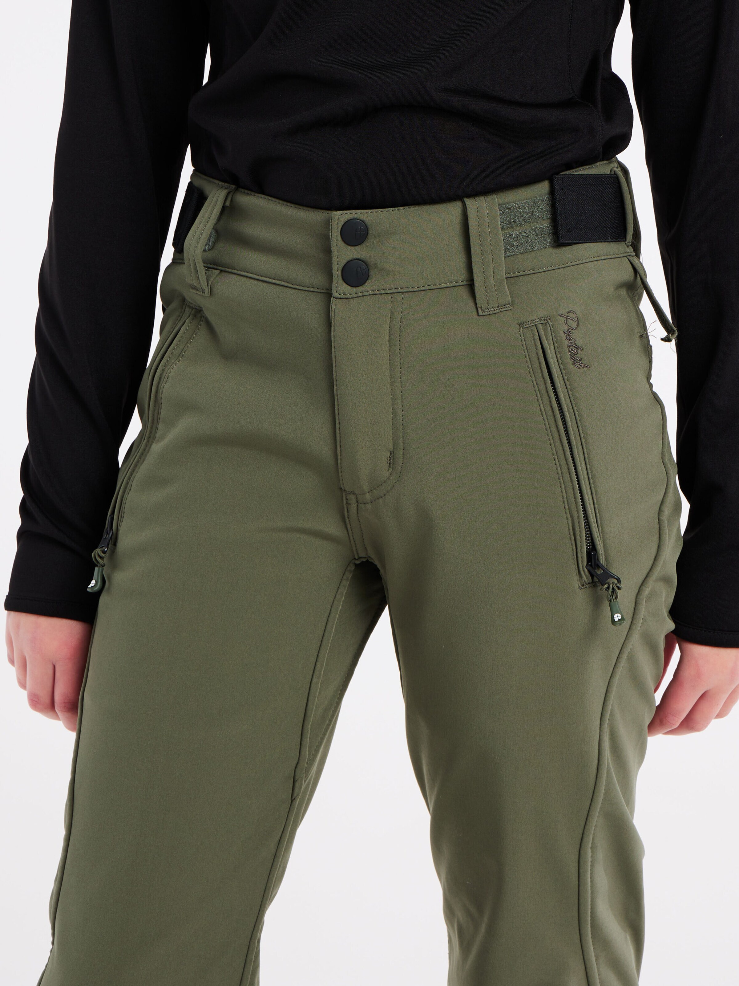 PROTEST Slim fit Workout Pants 'LOLE JR' in Green