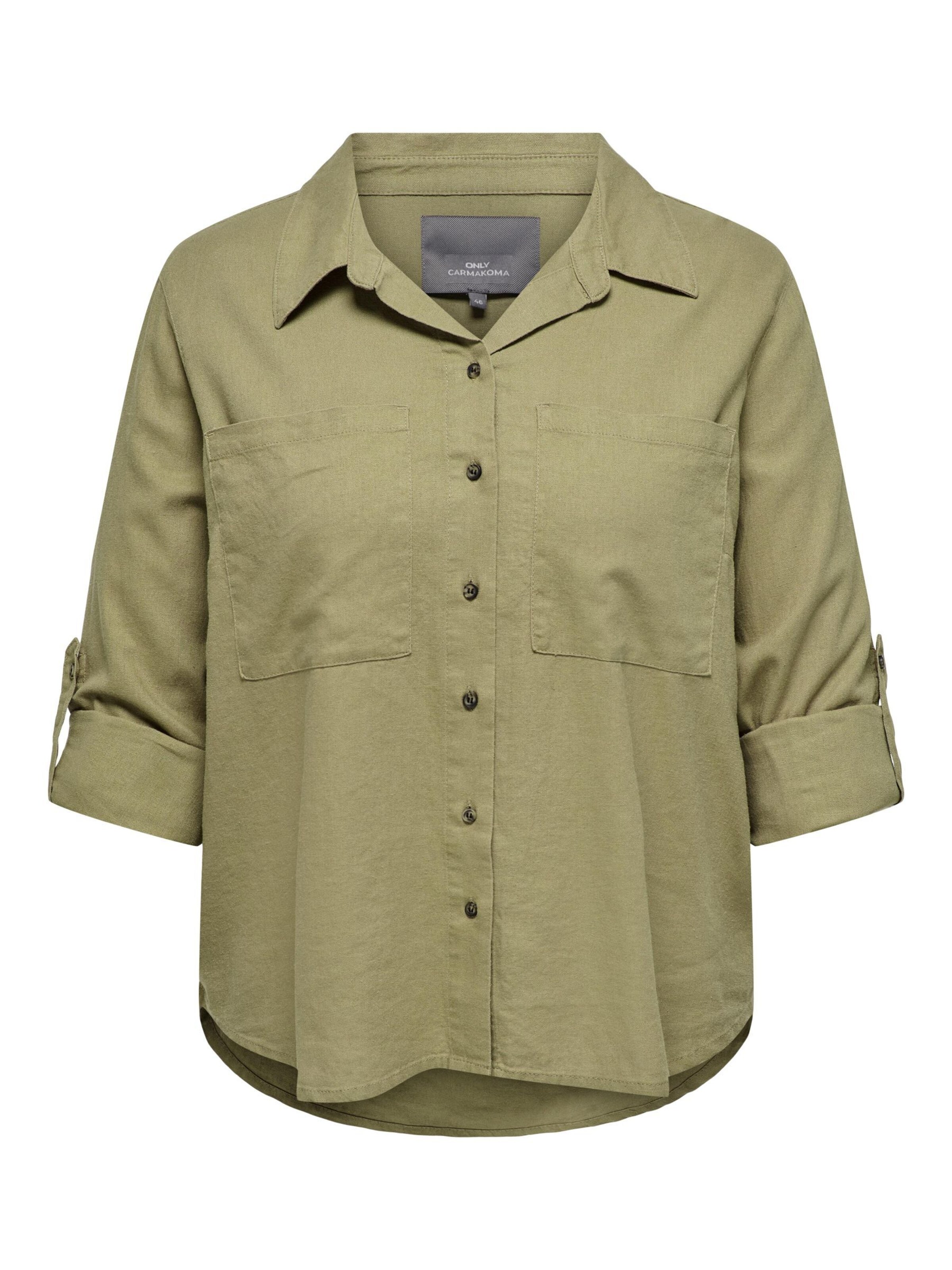 Chemisier 'CARYasmin' ONLY Carmakoma en vert : devant