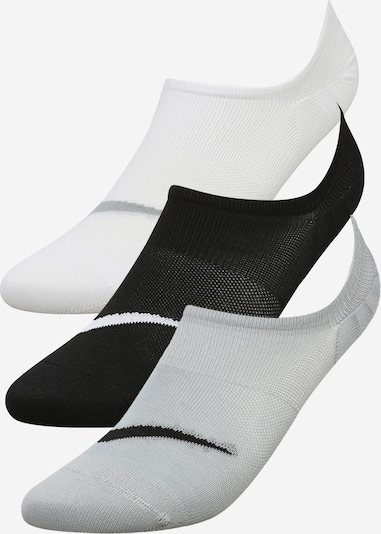 Calzino sportivo NIKE di colore grigio / nero / bianco, Visualizzazione prodotti