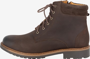 DreiMaster Vintage Schnürboots in Braun: predná strana