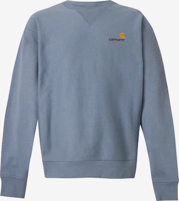 Felpa 'American Script' di Carhartt WIP in blu: frontale