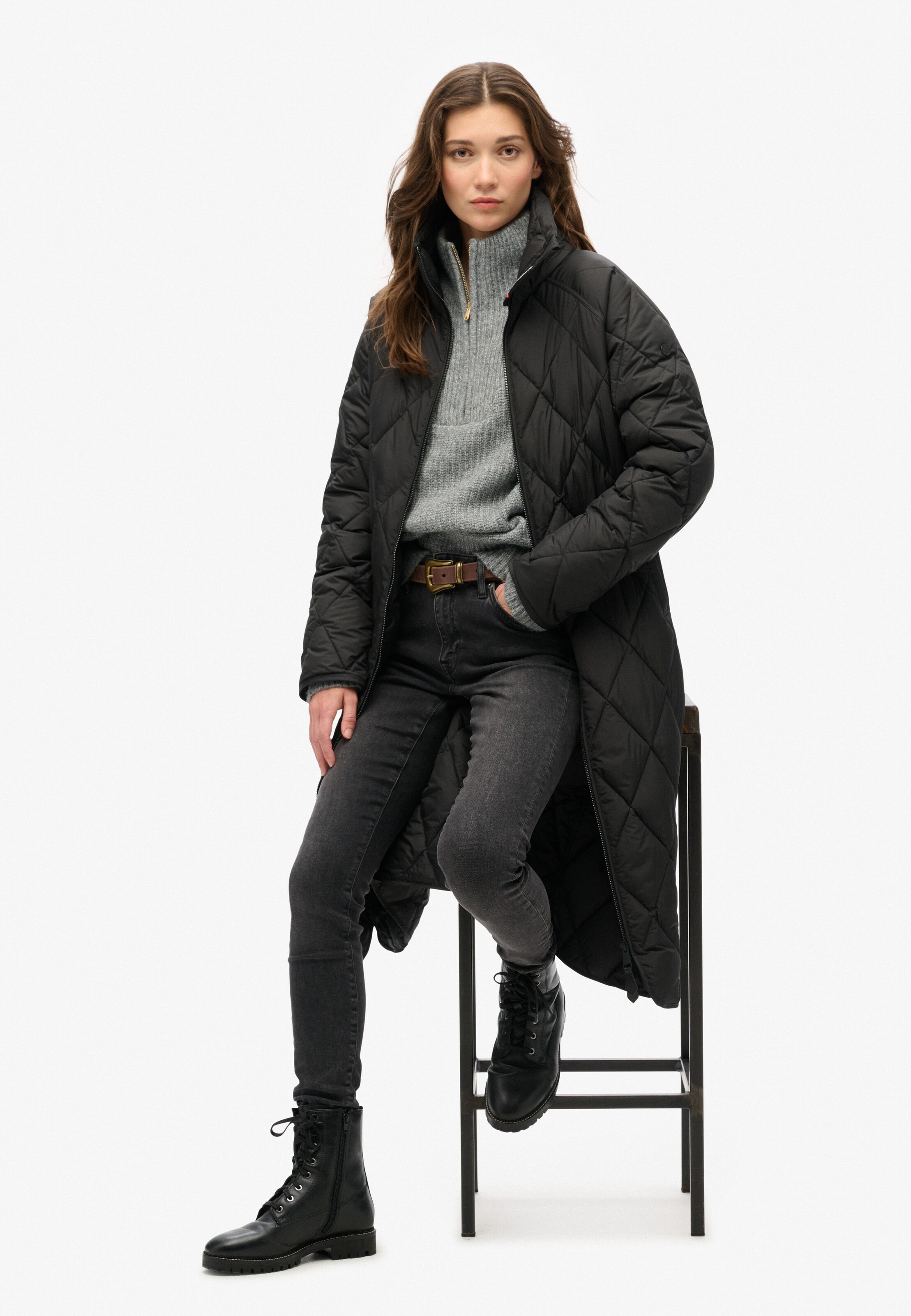 Superdry & Co Tussenmantel in Zwart