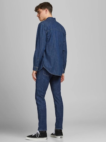 Coupe slim Jean '12185877' JACK & JONES en bleu