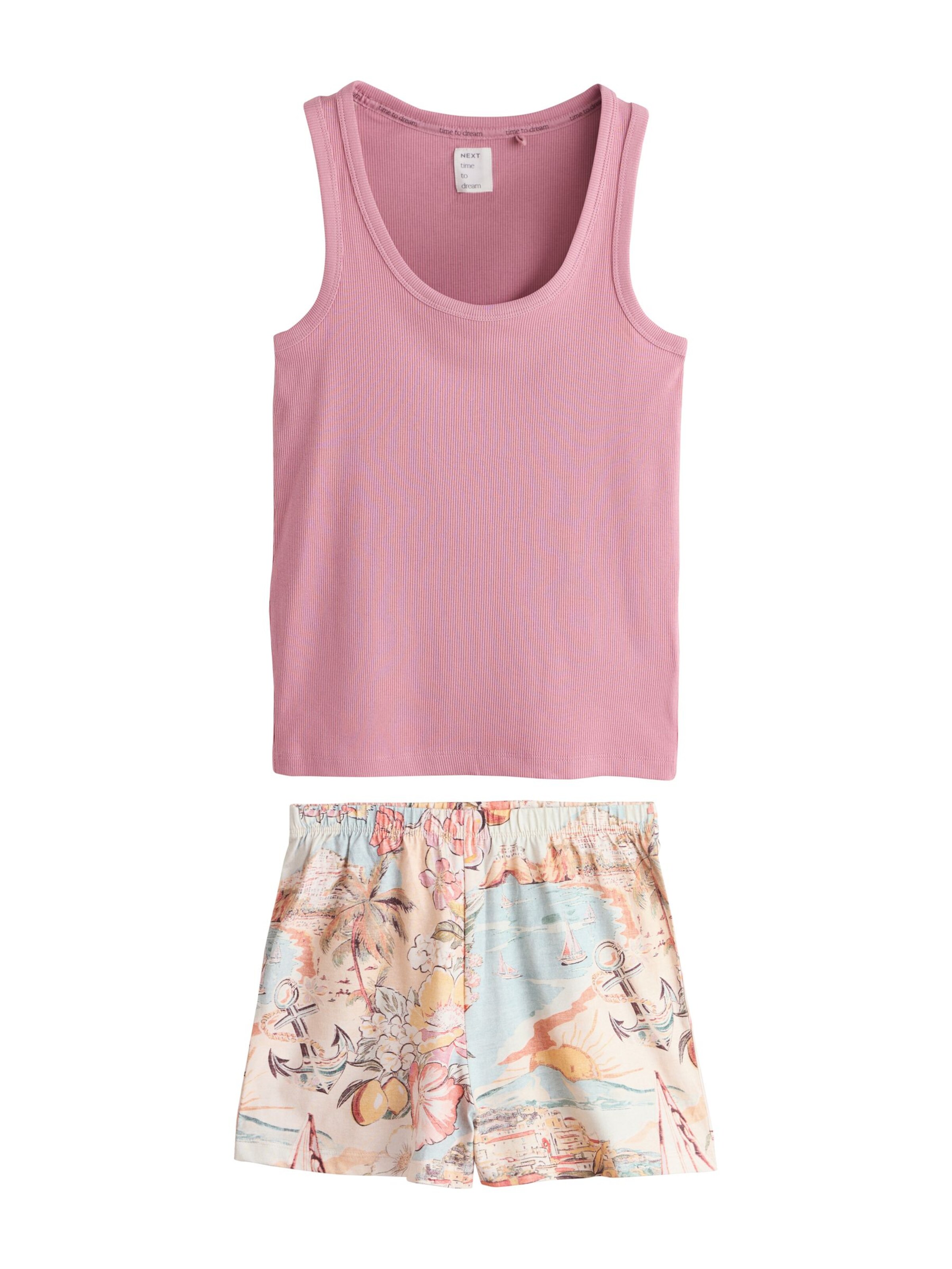 Next Πιτζάμα σε ροζ: μπροστά