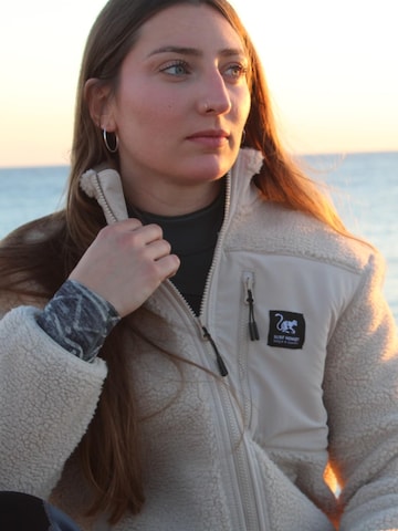 Surf Monkey Fleece jas in Beige