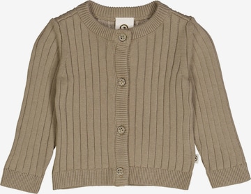 Müsli by GREEN COTTON Knit Cardigan in Brown: front