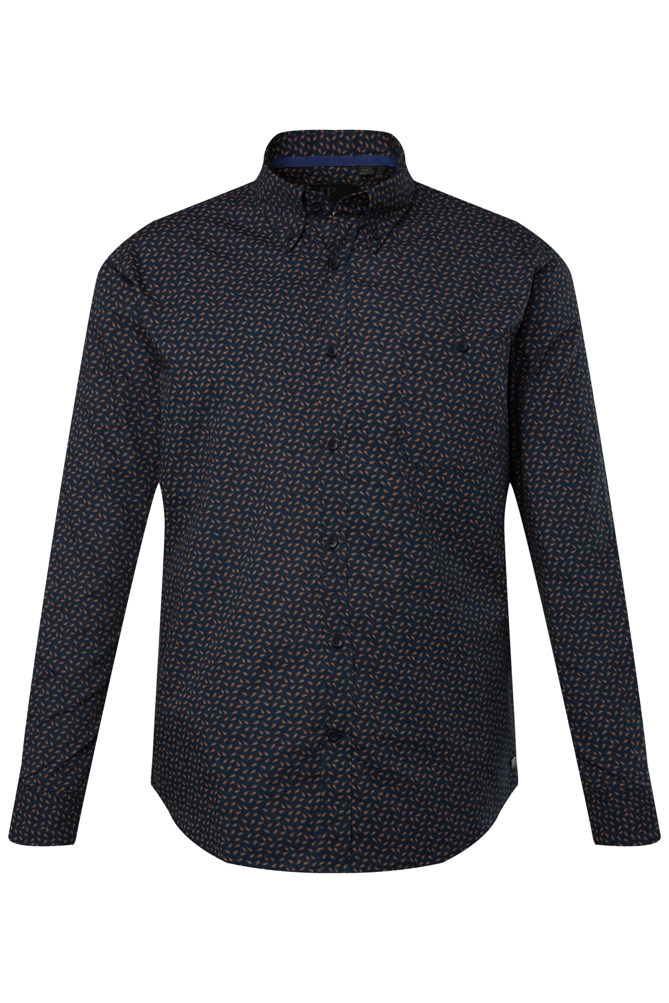 JP1880 Regular Fit Hemd in Grau: Vorderseite