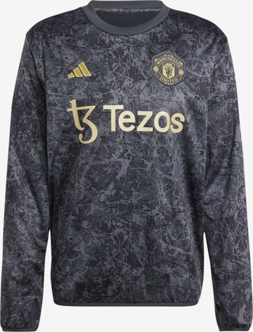 T-Shirt fonctionnel 'Manchester United Stone Roses Pre-Match' ADIDAS PERFORMANCE en noir : devant