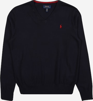 Coupe regular Pull-over Polo Ralph Lauren en bleu : devant