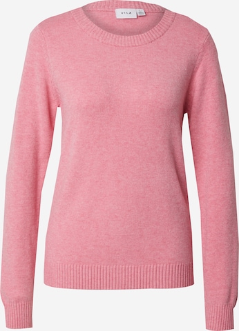 VILA Pulóver 'VIRil' - rózsaszín: elől
