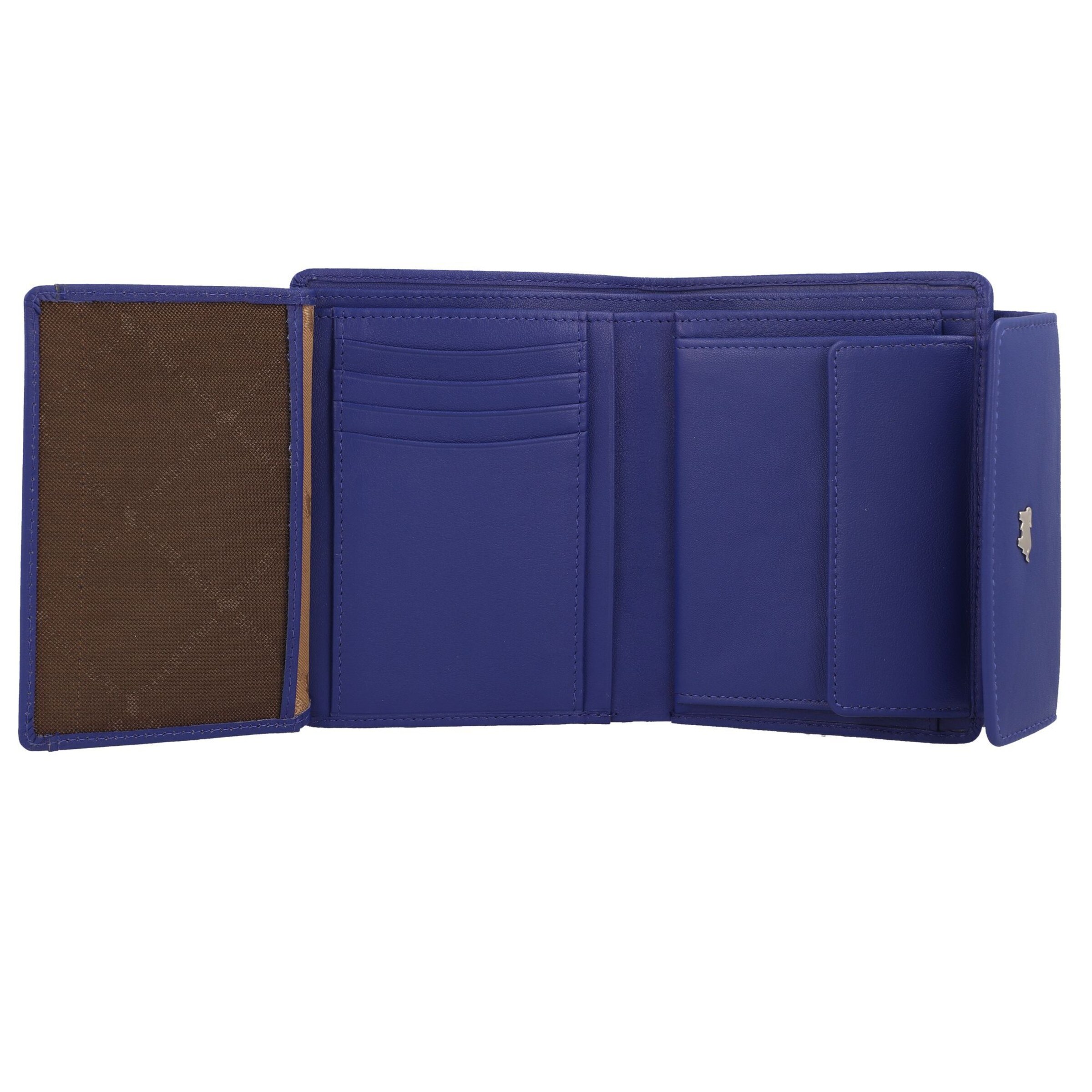 Braun Büffel Wallet 'Joy' in Blue