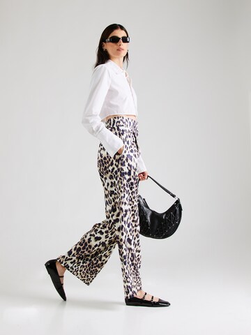 SISTERS POINT Wide leg Pleat-front trousers 'GALYA' in Brown