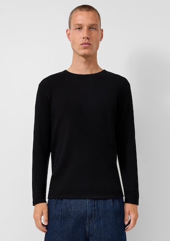 QS Pullover in Schwarz: Vorderseite