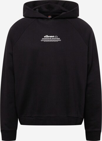 ELLESSE Sweatshirt 'Giordano' in Zwart: voorkant