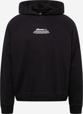 ELLESSE Sweatshirt 'Giordano' in Zwart: voorkant
