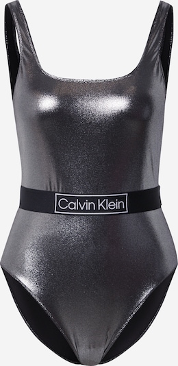 Calvin Klein Swimwear Jednodijelni kupaći kostim u crna / bijela, Pregled proizvoda