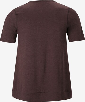 Q by Endurance Performance Shirt 'BREE' in Brown