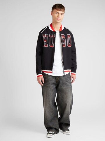 HUGO Red Sweatvest 'Sanby' in Zwart