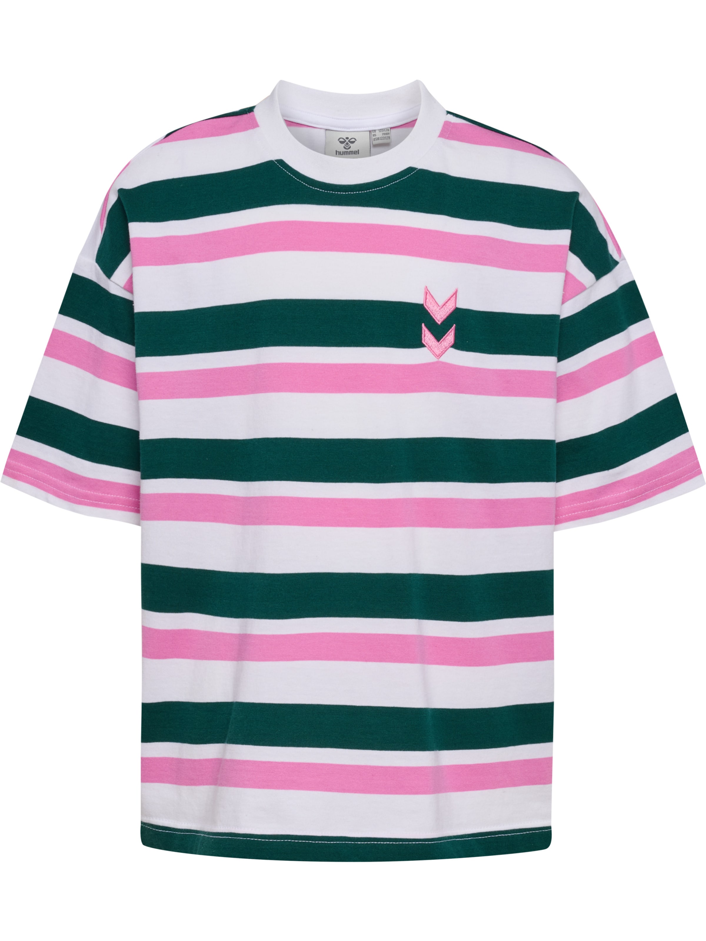 Hummel Shirt in Groen: voorkant