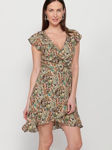 KOROSHI Summer dress in Mixed colours