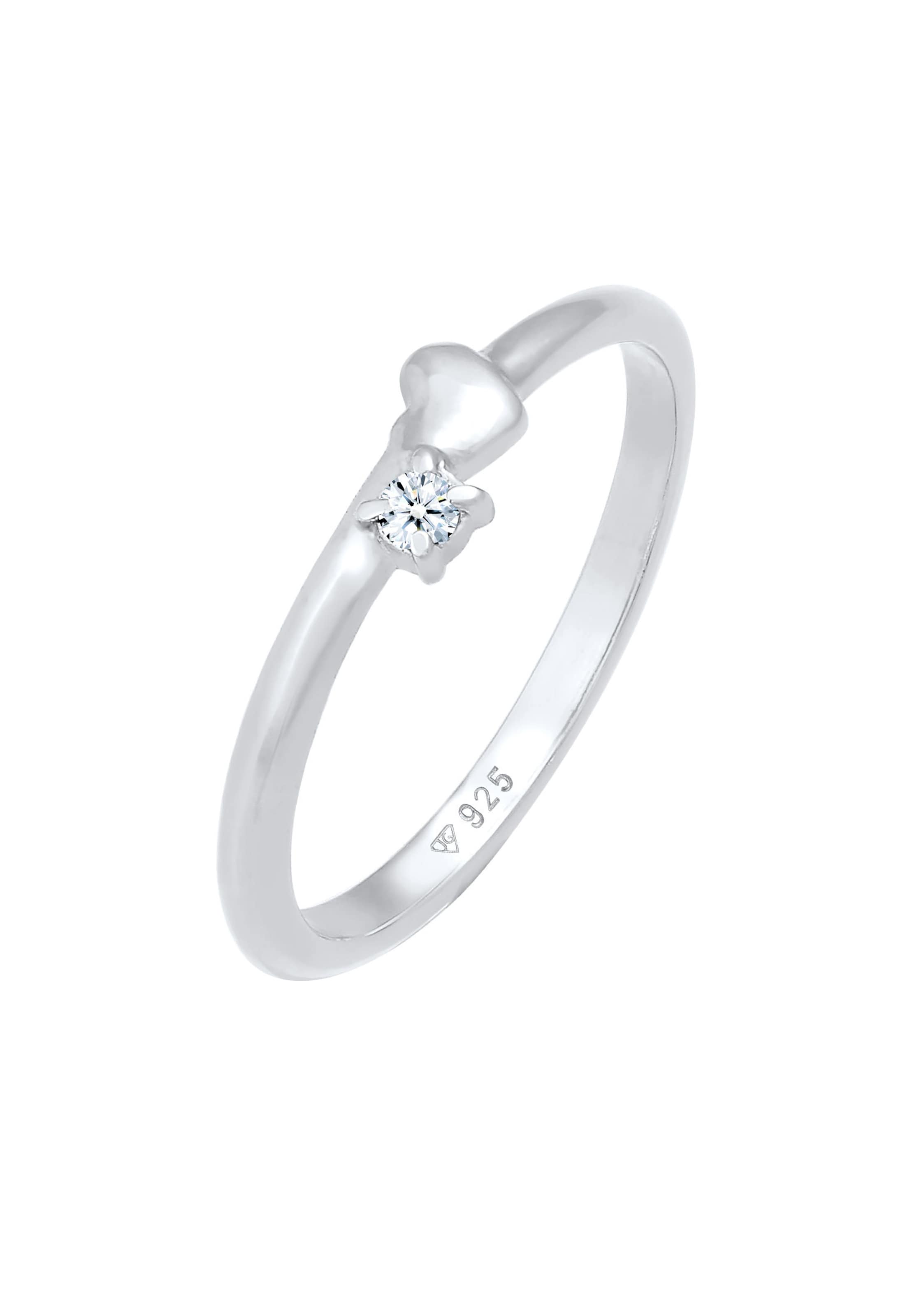 Elli DIAMONDS Ring in Zilver: voorkant