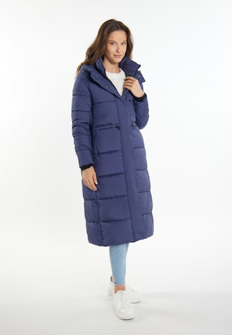 Manteau d’hiver 'Fenia' usha BLUE LABEL en bleu : devant