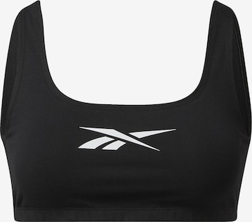 Reebok Bustier BH in Zwart: voorkant