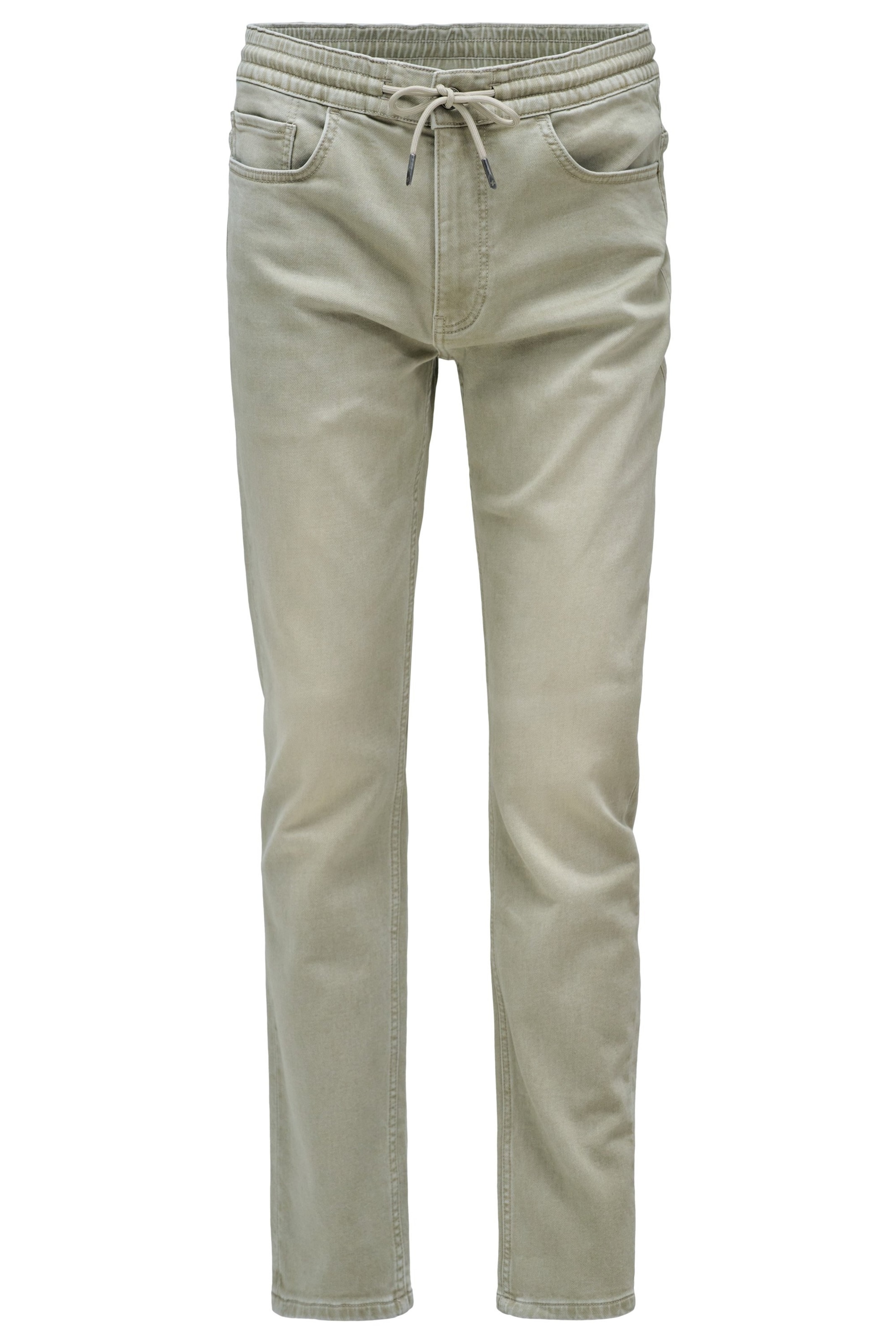Salsa Jeans Regular Chino in Groen: voorkant