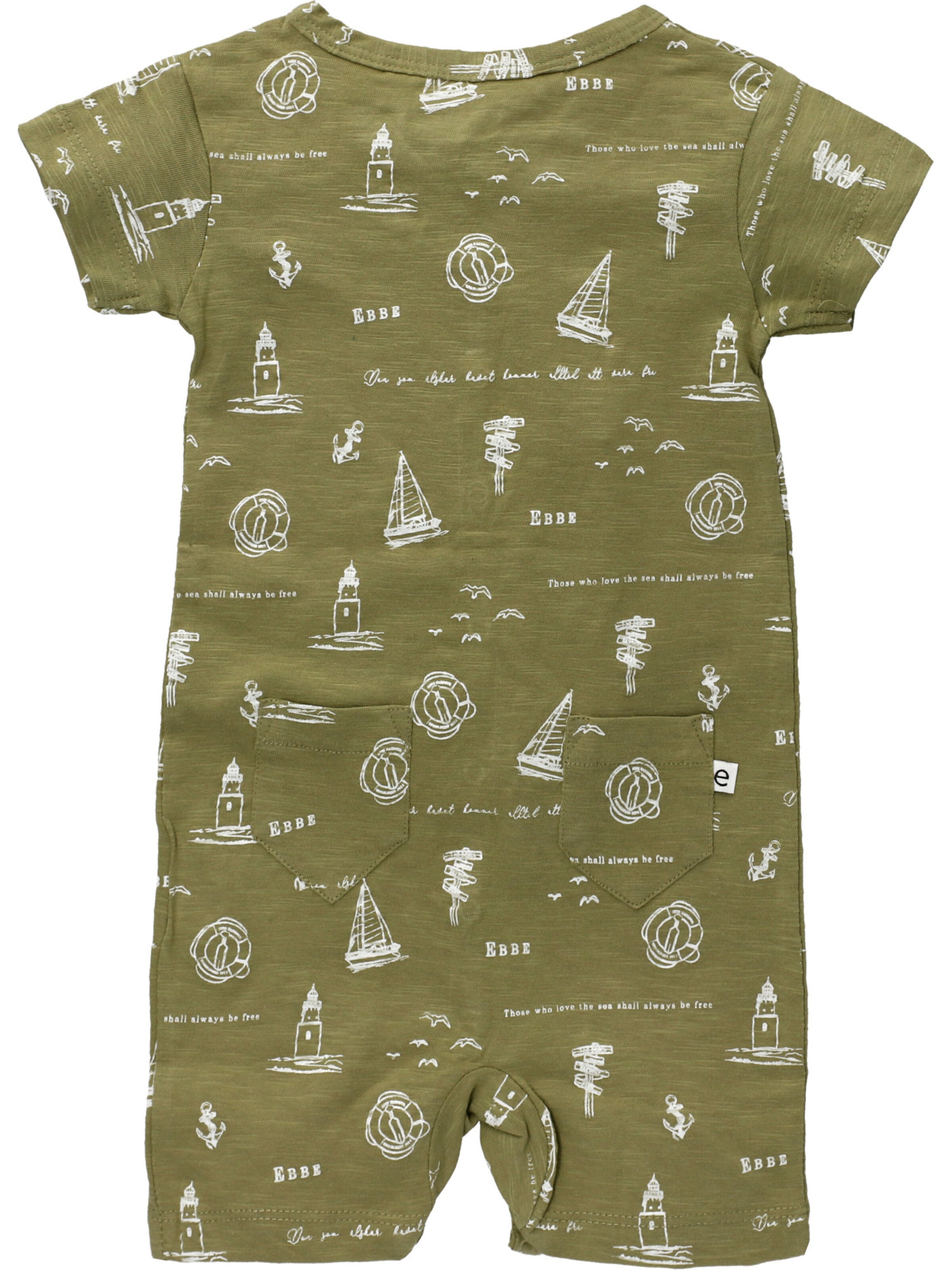 Ebbe Romper/Bodysuit 'Sea' in Green