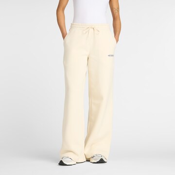 new balance Wide leg Pants in Beige: front