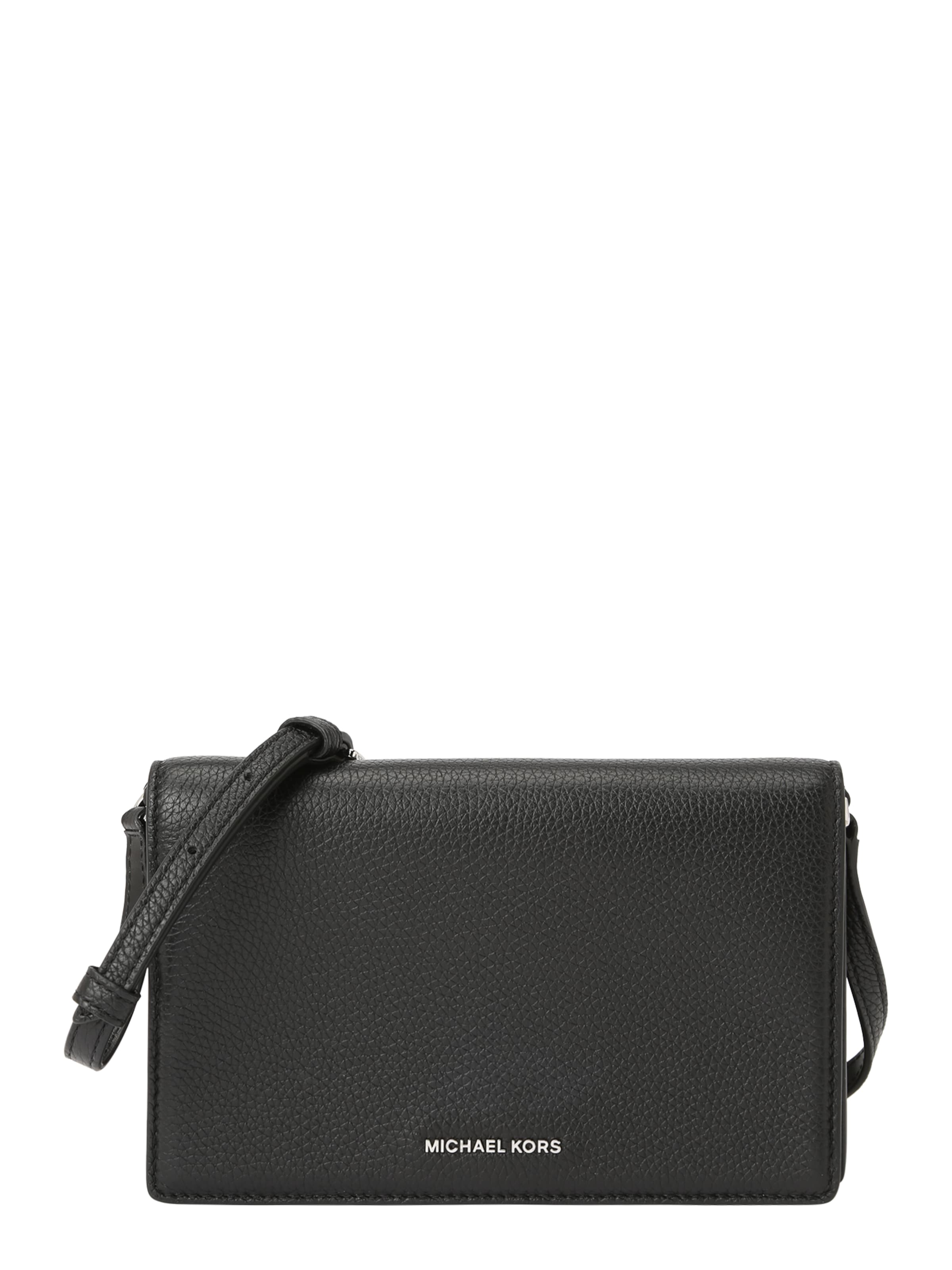 MICHAEL Michael Kors Umhängetasche 'JET' in Schwarz: Vorderseite