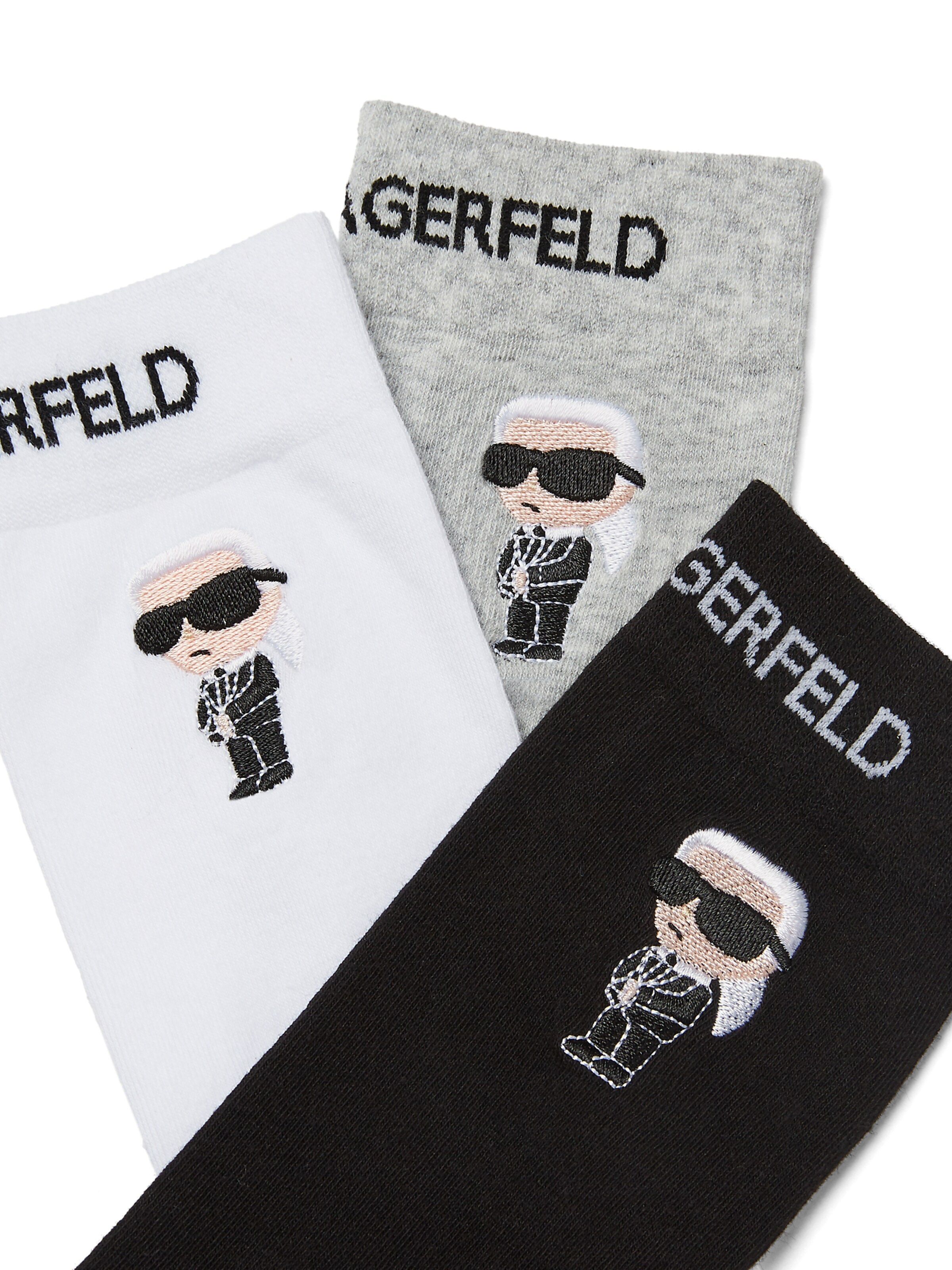 melns Karl Lagerfeld Zeķes