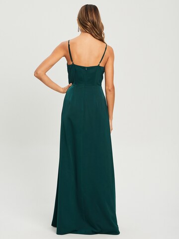 Chancery Evening Dress 'Vallie' in Green: back