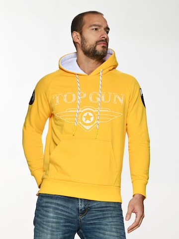 TOP GUN Sweatshirt in Yellow: front